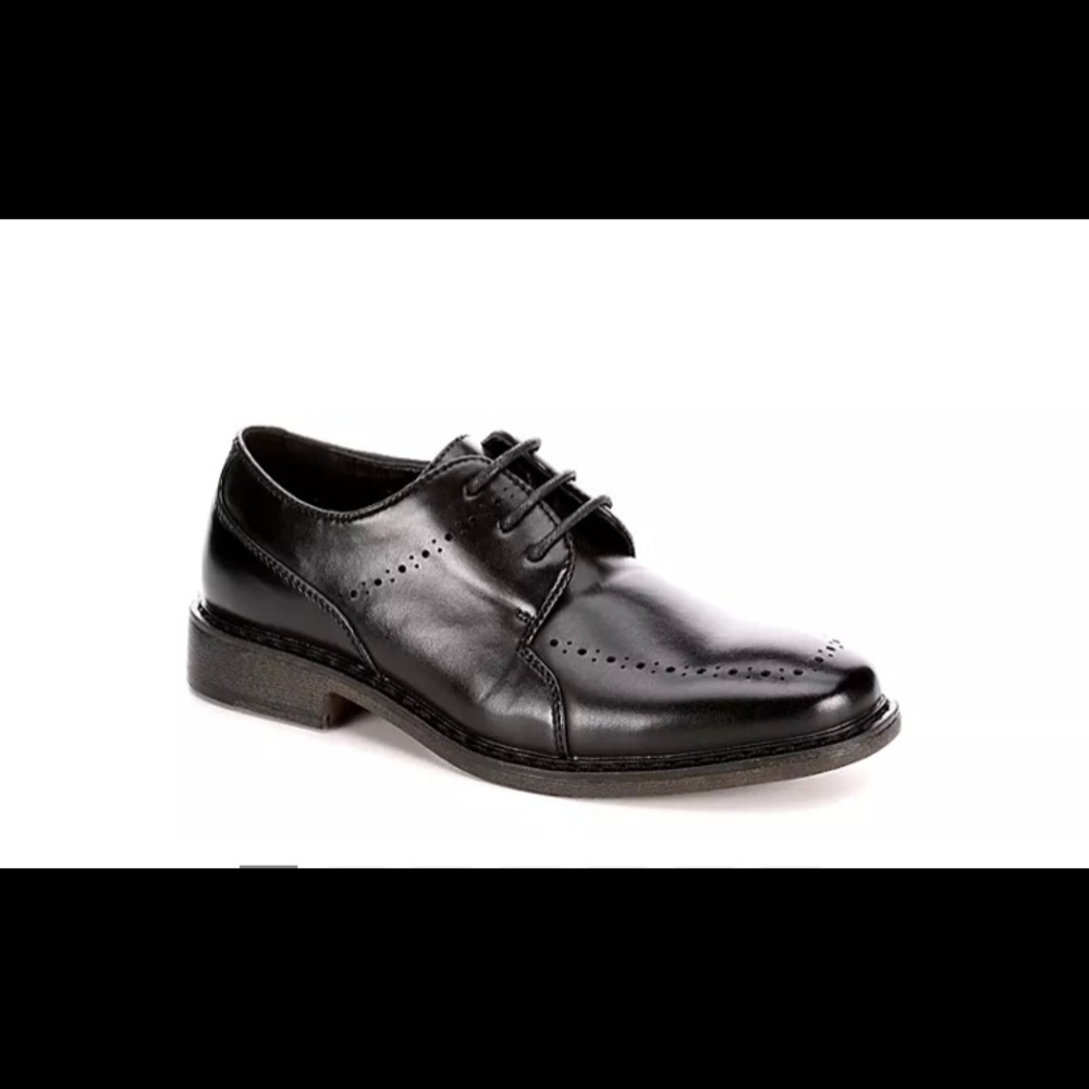 Boys Black Dress Oxfords